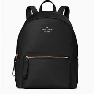 NWT Kate Spade Black Nylon Backpack